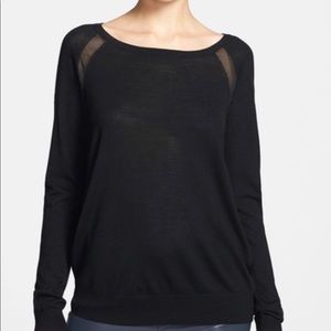 Vince sheer Cable knit sweater